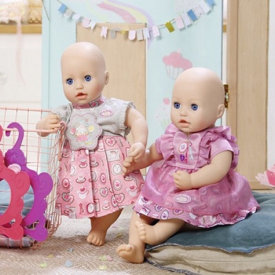 Бэби Аннабель (Zapf Creation Baby Annabell) Платье в асс. (700-839) - Доставка по России. Интернет-магазин ВМиреИгрушек.ру