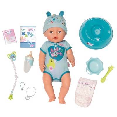 Бэби Борн (Zapf Creation Baby born) Кукла-мальчик Интерактивная, 43 см (824-375) - Доставка по России. Интернет-магазин ВМиреИгрушек.ру