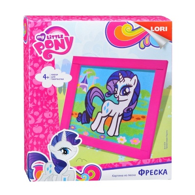 LORI Фреска. Картина из песка. Hasbro My Little Pony "Приветливая Рарити" (Кпп-004) - Доставка по России. Интернет-магазин ВМиреИгрушек.ру