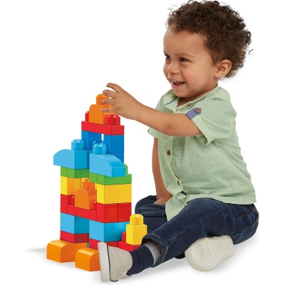 Mega Bloks Конструктор "First Builders" для мальчиков 60 деталей (CYP67-2) - Доставка по России. Интернет-магазин ВМиреИгрушек.ру