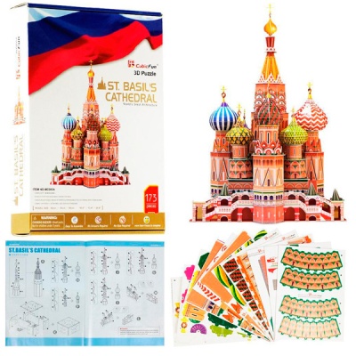 Кубик фан (Cubic Fun) Собор Василия Блаженного (Россия) (MC093h) - Доставка по России. Интернет-магазин ВМиреИгрушек.ру