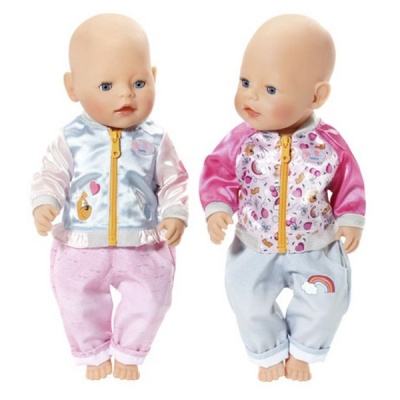 Бэби Борн (Zapf Creation Baby born) Штанишки и кофточка для прогулки (824-542) - Доставка по России. Интернет-магазин ВМиреИгрушек.ру