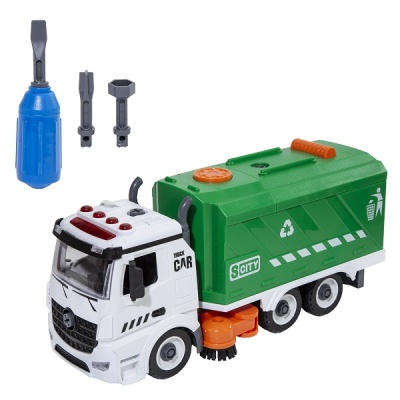 Wincars Разборная инерционная Подметально-уборочная машина со звуком и светом (YK-2222) - Доставка по России. Интернет-магазин ВМиреИгрушек.ру