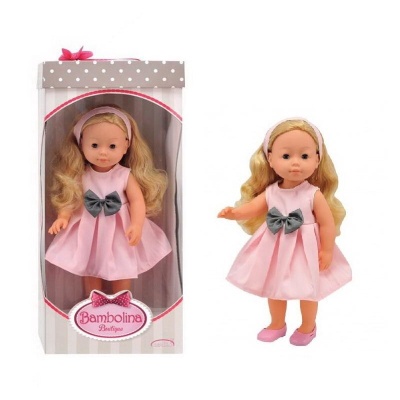 Dimian Кукла Bambina Boutique в розовом платье, 40 см (BD1600-M37/розовое) - Доставка по России. Интернет-магазин ВМиреИгрушек.ру