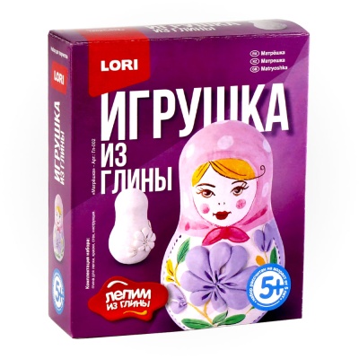 LORI Игрушка из глины "Матрешка" (Гл-002) - Доставка по России. Интернет-магазин ВМиреИгрушек.ру