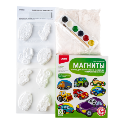 LORI Фигурки на магнитах "Весёлые машинки" (МР-006) - Доставка по России. Интернет-магазин ВМиреИгрушек.ру