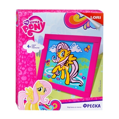 LORI Фреска. Картина из песка. Hasbro My Little Pony "Нежная Флаттершай" (Кпп-003) - Доставка по России. Интернет-магазин ВМиреИгрушек.ру