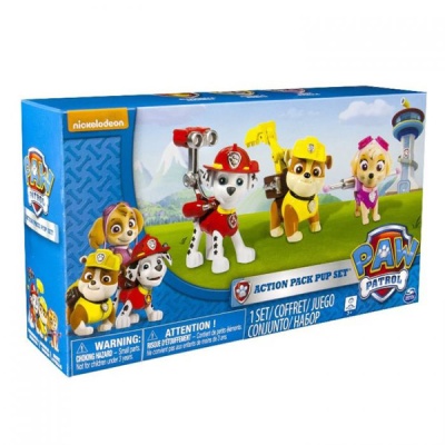 Щенячий патруль (Paw Patrol) Набор из 3 щенков с рюкзаком-трансформером (16618) - Доставка по России. Интернет-магазин ВМиреИгрушек.ру